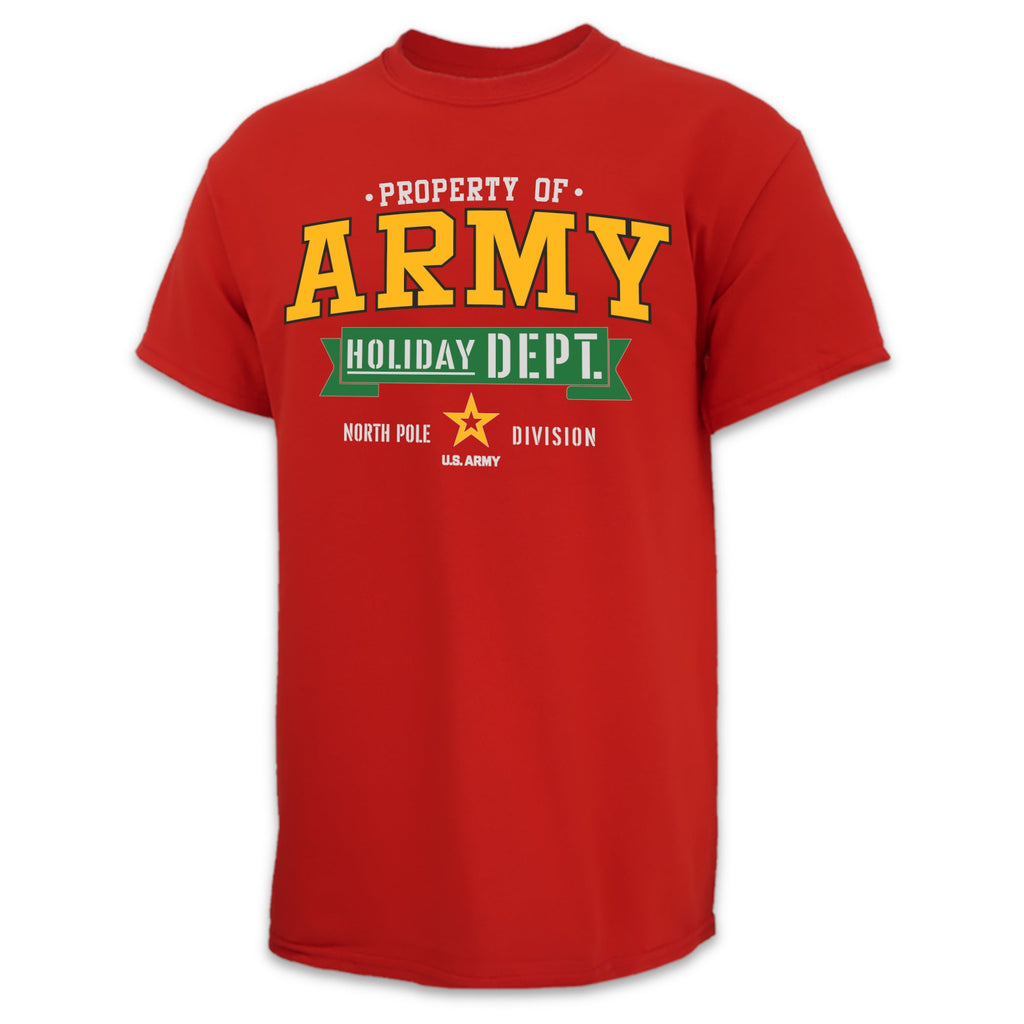 Army Holiday Department T-Shirt (Red)