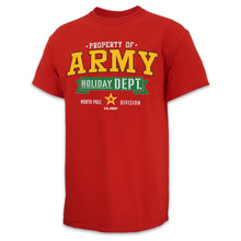 Load image into Gallery viewer, Army Holiday Department T-Shirt (Red)