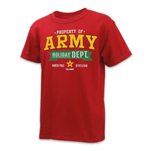 Load image into Gallery viewer, Army Holiday Department Youth T-Shirt (Red)