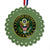 United States Army Seal Circle Stars Ornament (Green)