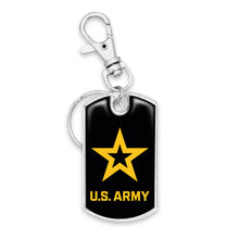 Load image into Gallery viewer, U.S. Army Star Dog Tag Key Chain