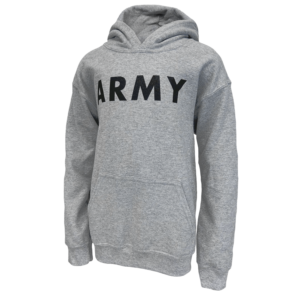 Army Youth Logo Core Hood (Grey)