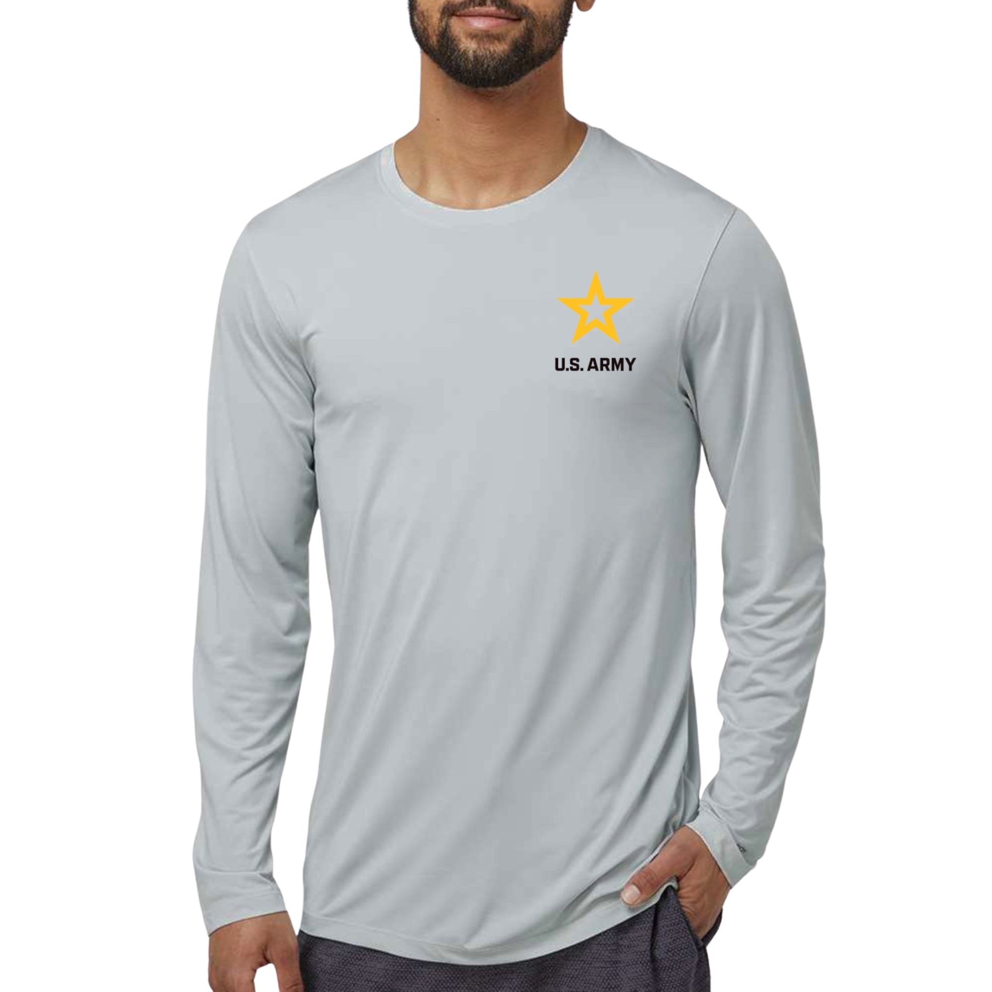 Army Aruba Performance Longsleeve T-Shirt (Aluminium)