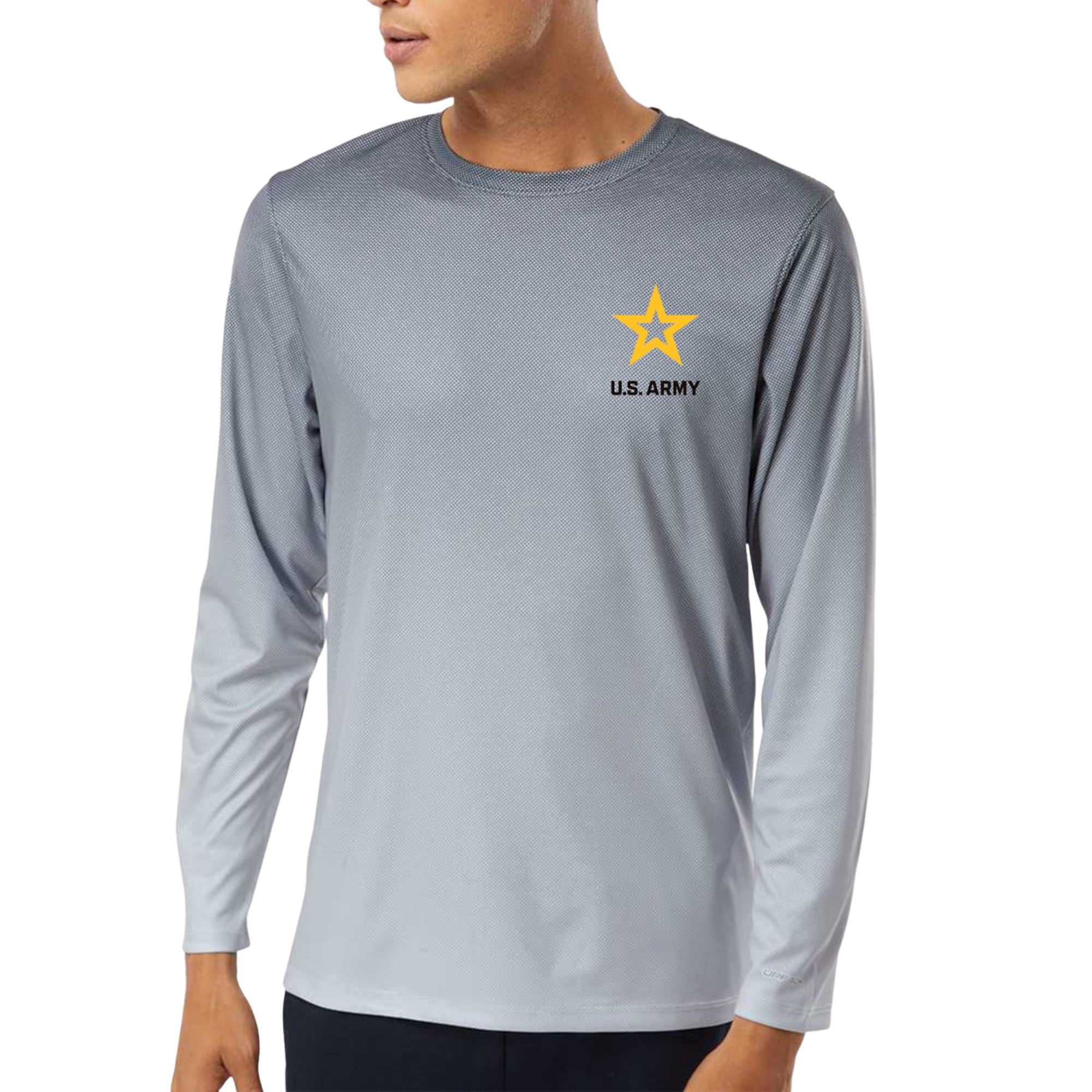 Army Barbados Performance Longsleeve T-Shirt (Black Charcoal)