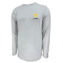 Load image into Gallery viewer, Army Aruba Performance Longsleeve T-Shirt (Aluminium)