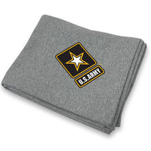Load image into Gallery viewer, Army Star DryBlend Fleece Stadium Blanket (Grey)