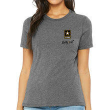 Load image into Gallery viewer, Army Lady Vet Left Chest Logo Ladies T-Shirt