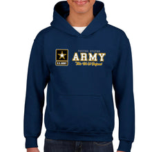 Load image into Gallery viewer, Army This We&#39;ll Defend Chest Print Youth Hood
