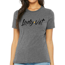 Load image into Gallery viewer, Army Lady Vet Full Chest Logo Ladies T-Shirt
