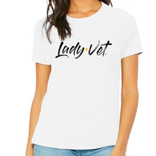 Load image into Gallery viewer, Army Lady Vet Full Chest Logo Ladies T-Shirt