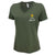 Army Lady Vet Left Chest Ladies V-Neck T-Shirt