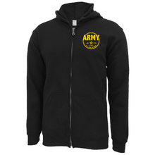 Load image into Gallery viewer, Army Retired Left Chest Full-Zip Hood