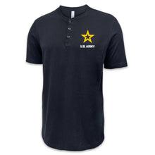 Load image into Gallery viewer, Army Star Mens Henley T-Shirt