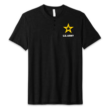 Load image into Gallery viewer, Army Star Mens Henley T-Shirt