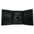 Army Star Contrast Stitch Tri-Fold Wallet (Black)