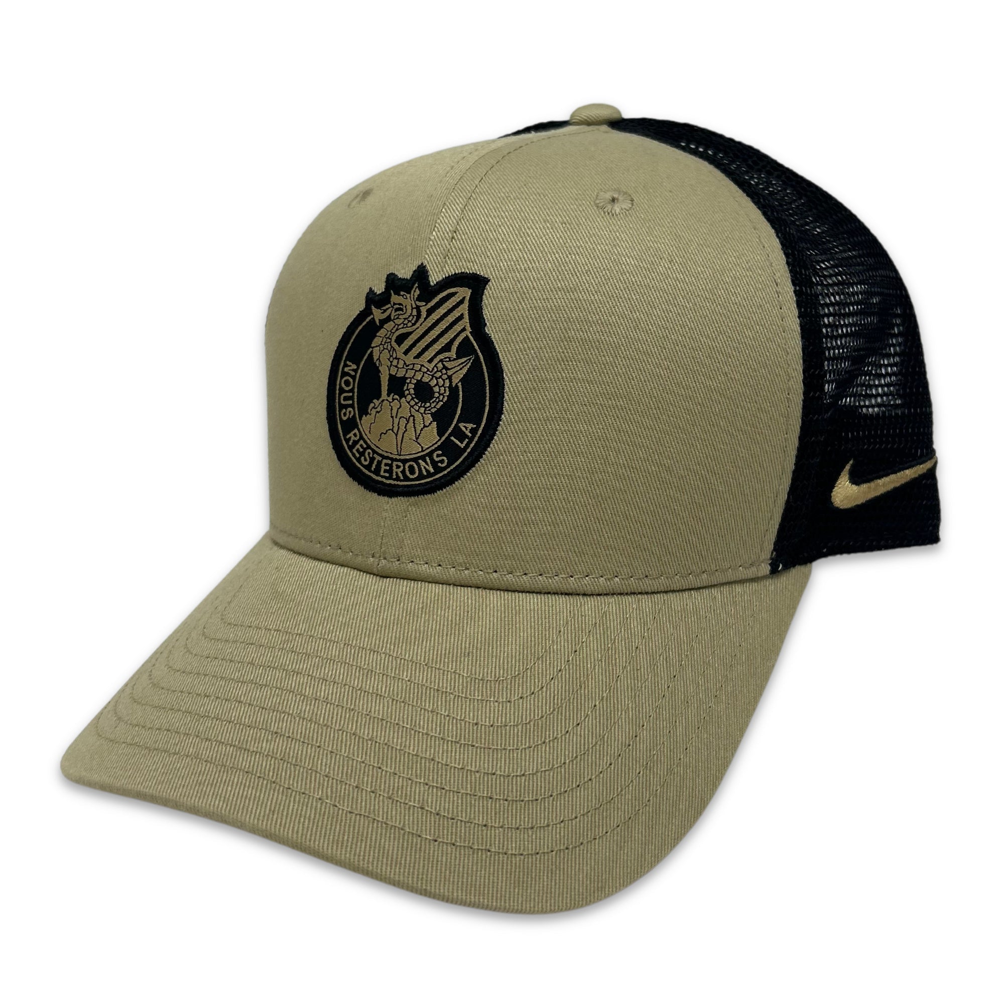 Nike Army 2023 Rivalry Nous Resterons LA Trucker Hat (Tan)