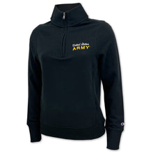 Load image into Gallery viewer, Army Champion Ladies University Fleece 1/4 Zip (Black)