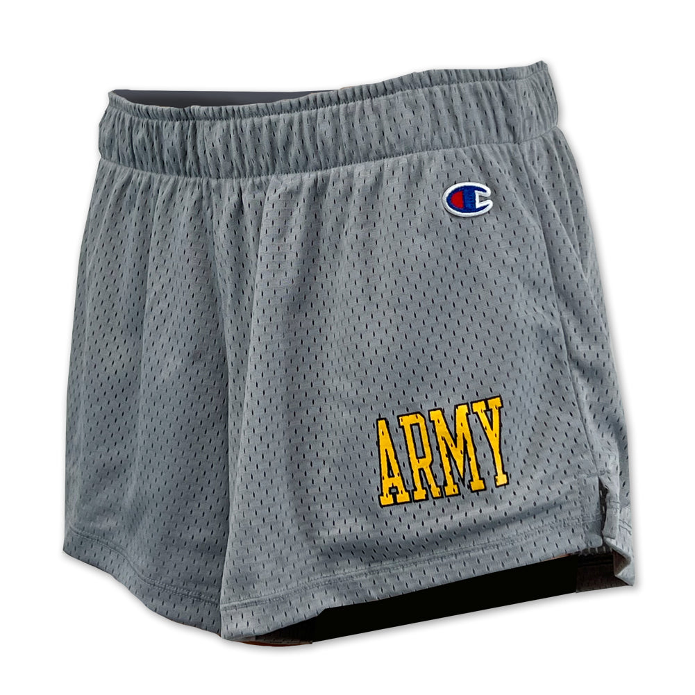 Army Champion Ladies Mesh Shorts (Grey)