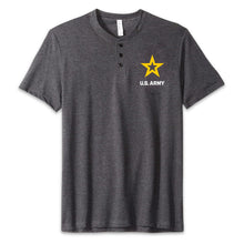 Load image into Gallery viewer, Army Star Mens Henley T-Shirt