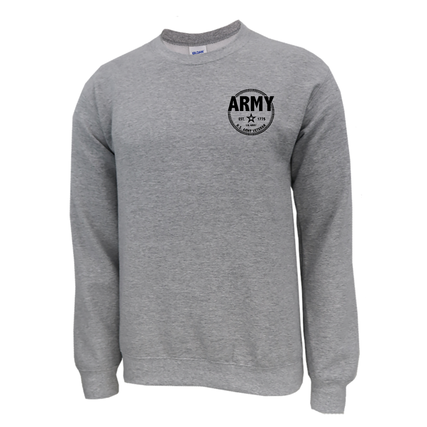 Army Veteran Left Chest Crewneck