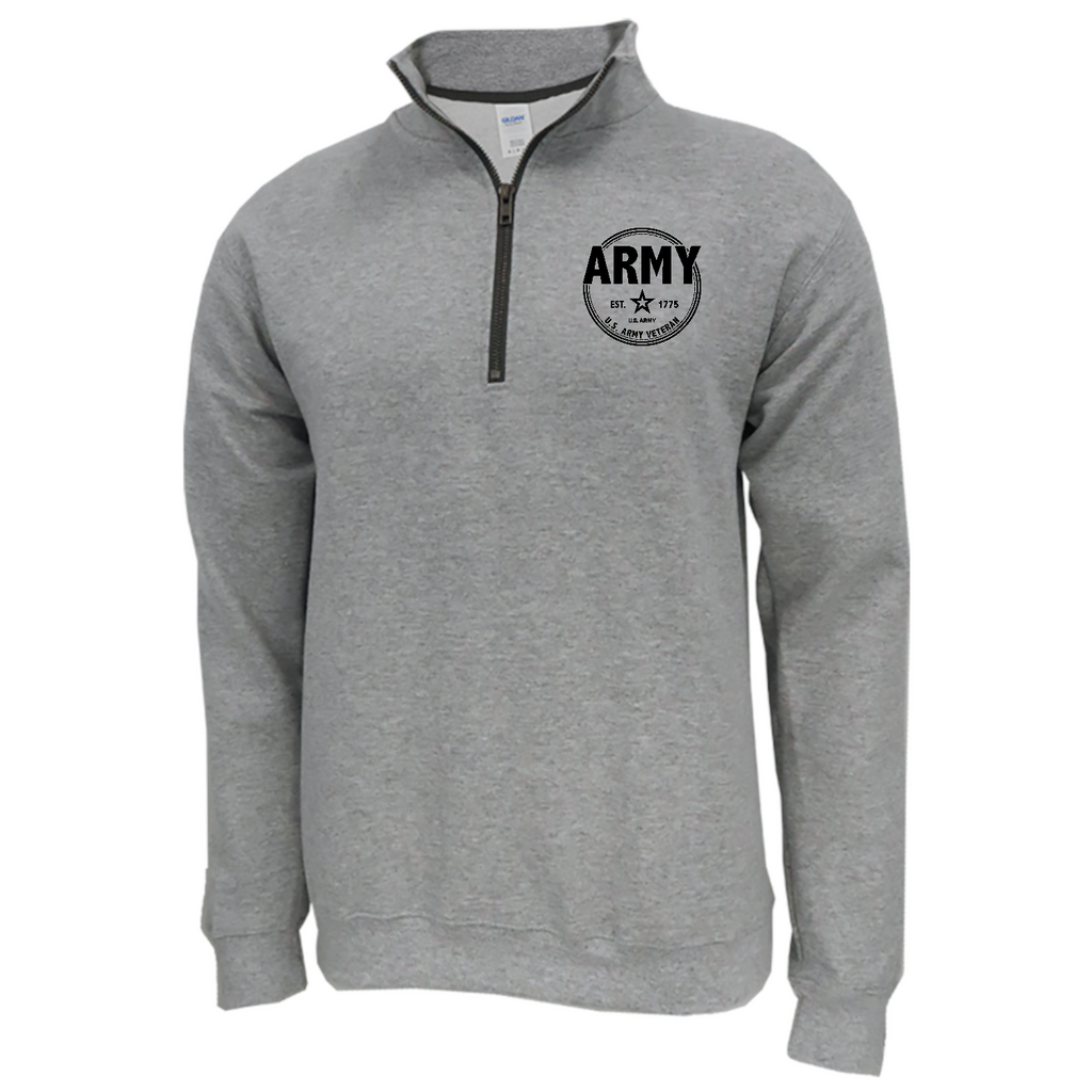 Army Veteran Left Chest 1/4 Zip