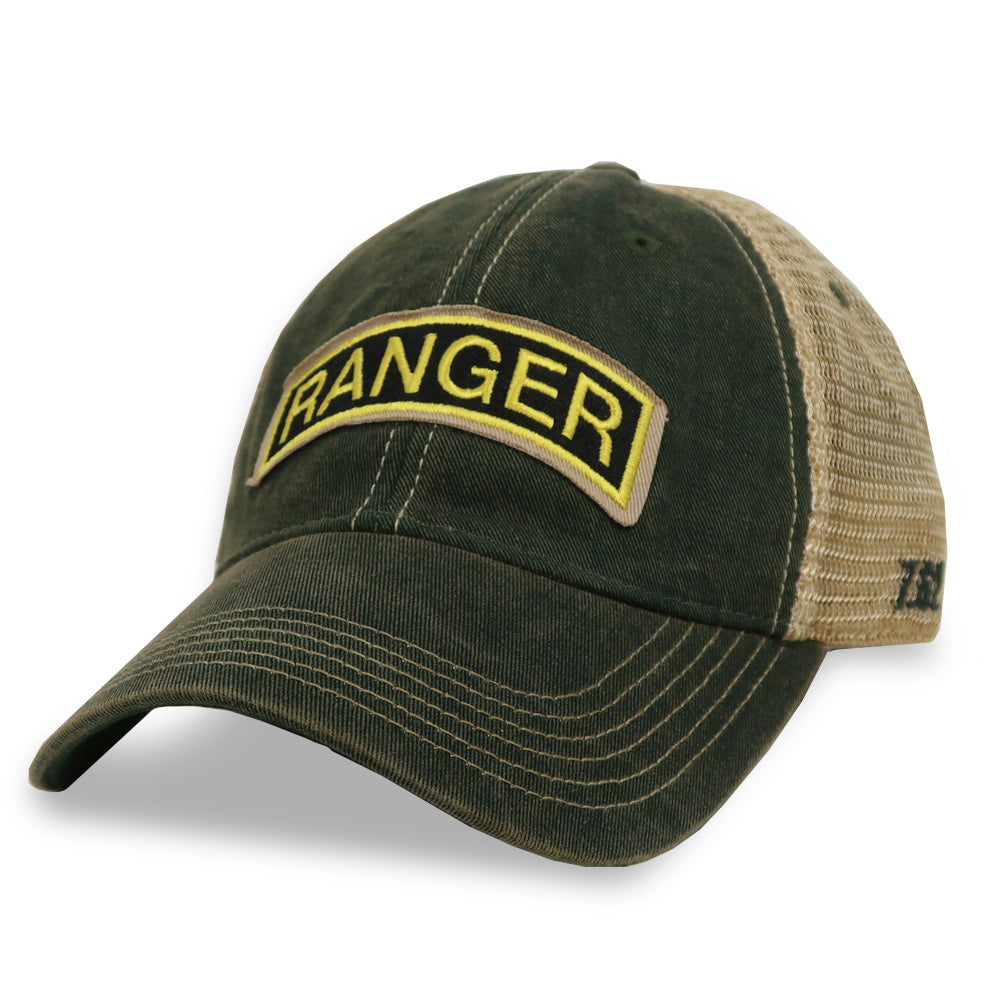 Army Ranger Tab Trucker Hat (Olive)