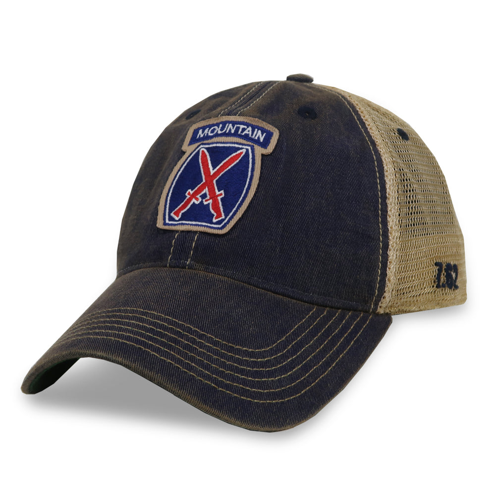 Army 10th Mountain Trucker Hat (Navy)