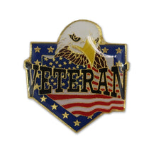 Load image into Gallery viewer, Veteran Eagle Lapel Pin