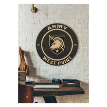 Load image into Gallery viewer, Weathered Colored Circle West Point Black Knights (20x20)