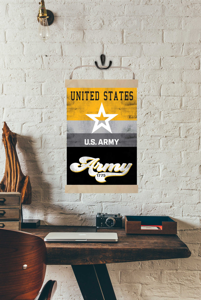 Army Reversible Banner Sign Retro Multi Color