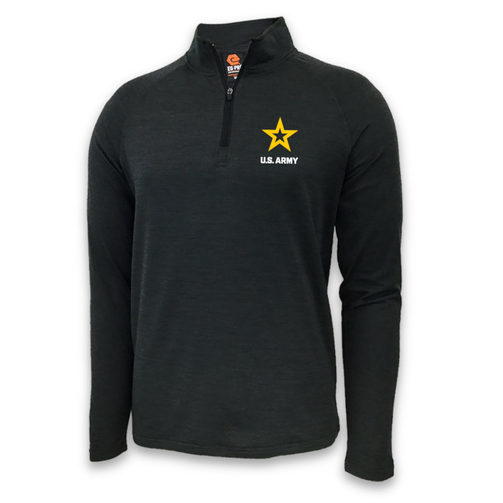 Army Star Logo Performance 1/4 Zip (Charcoal)