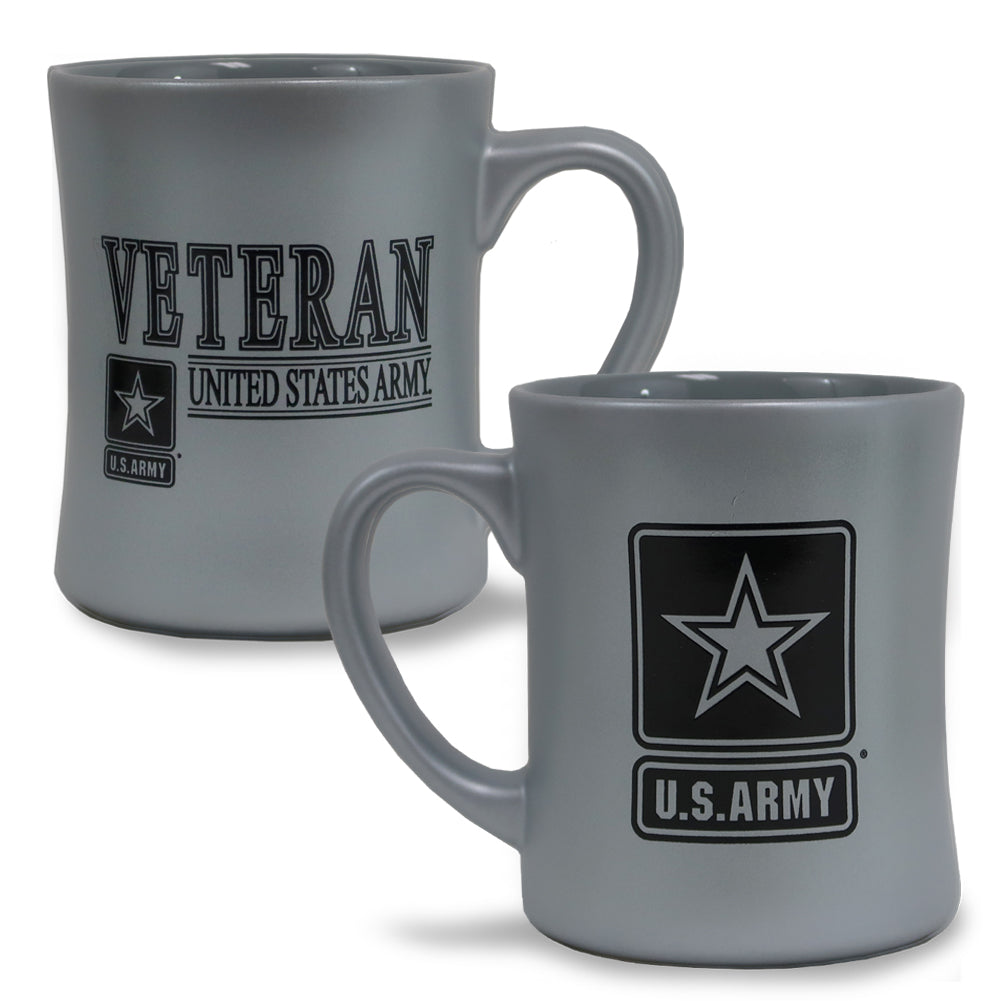 Army Veteran 16oz MK Matte Mug (Silver)