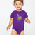Month Of The Military Child Infant Romper (Purple)