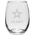 Army Star Set of Two 21oz Stemless Wine Glasses (Clear)