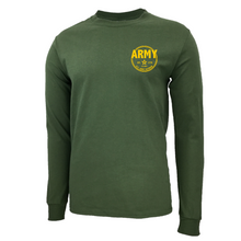 Load image into Gallery viewer, Army Veteran Left Chest Long Sleeve T-Shirt