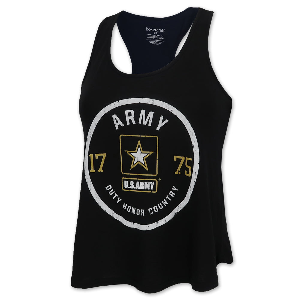 Army Ladies Essential Racerback Tank (Black)