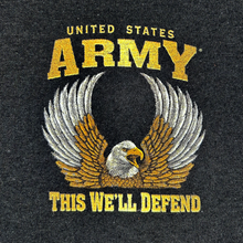 Load image into Gallery viewer, Army Gold Eagle This We&#39;ll Defend T-Shirt (Black)