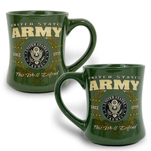 Load image into Gallery viewer, United States Army This We&#39;ll Defend Mug (OD Green)