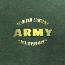 Load image into Gallery viewer, United States Army Veteran Perched Eagle T-Shirt (OD Green)