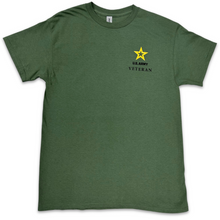 Load image into Gallery viewer, Army Veteran Freedom Isn&#39;t Free But It&#39;s Worth Fighting For T-Shirt (OD Green)