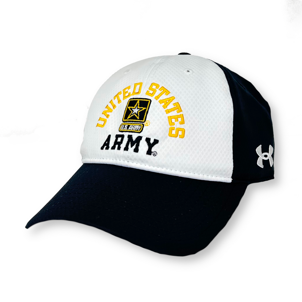 United States Army Under Armour Zone Adjustable Hat (White)
