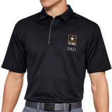 Load image into Gallery viewer, Army Star Dad Under Armour Tech Polo (Black)