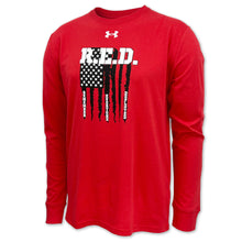 Load image into Gallery viewer, R.E.D. Friday Under Armour Performance Cotton Long Sleeve T-Shirt (Red)