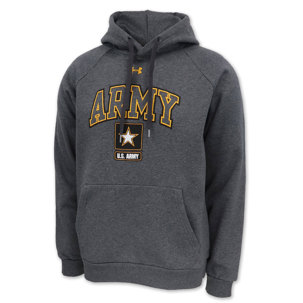 Army Under Armour Arch Star All Day Fleece Hood (Carbon Heather)