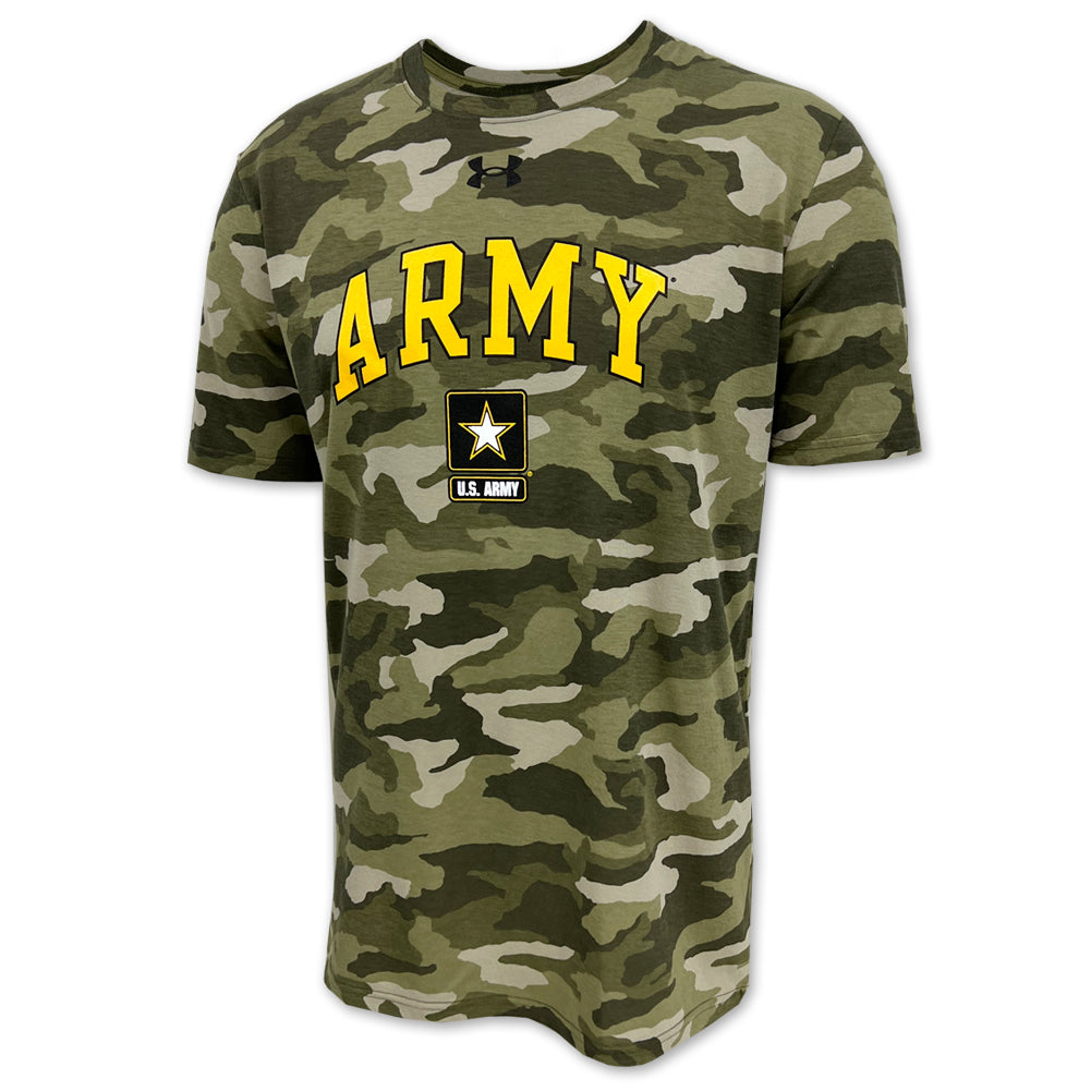 Dicteren Smeren Ananiver Army Under Armour Camo T-Shirt (OD Green)