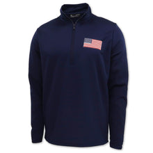 Load image into Gallery viewer, American Flag Under Armour Fleece 1/4 Zip (navy)