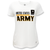 United States Army Ladies Under Armour T-Shirt (White)