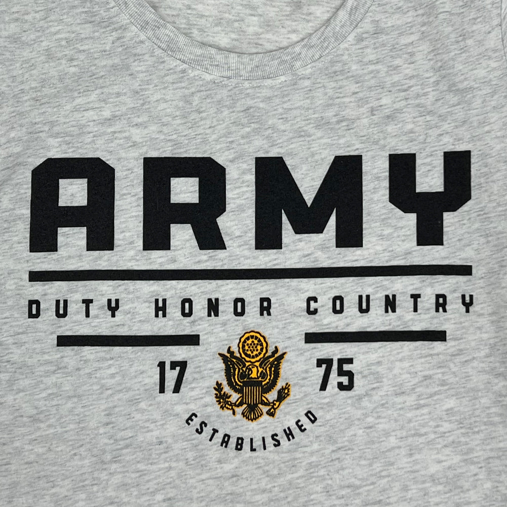 Army Ladies Under Armour Duty Honor Country T-Shirt (Silver Heather)