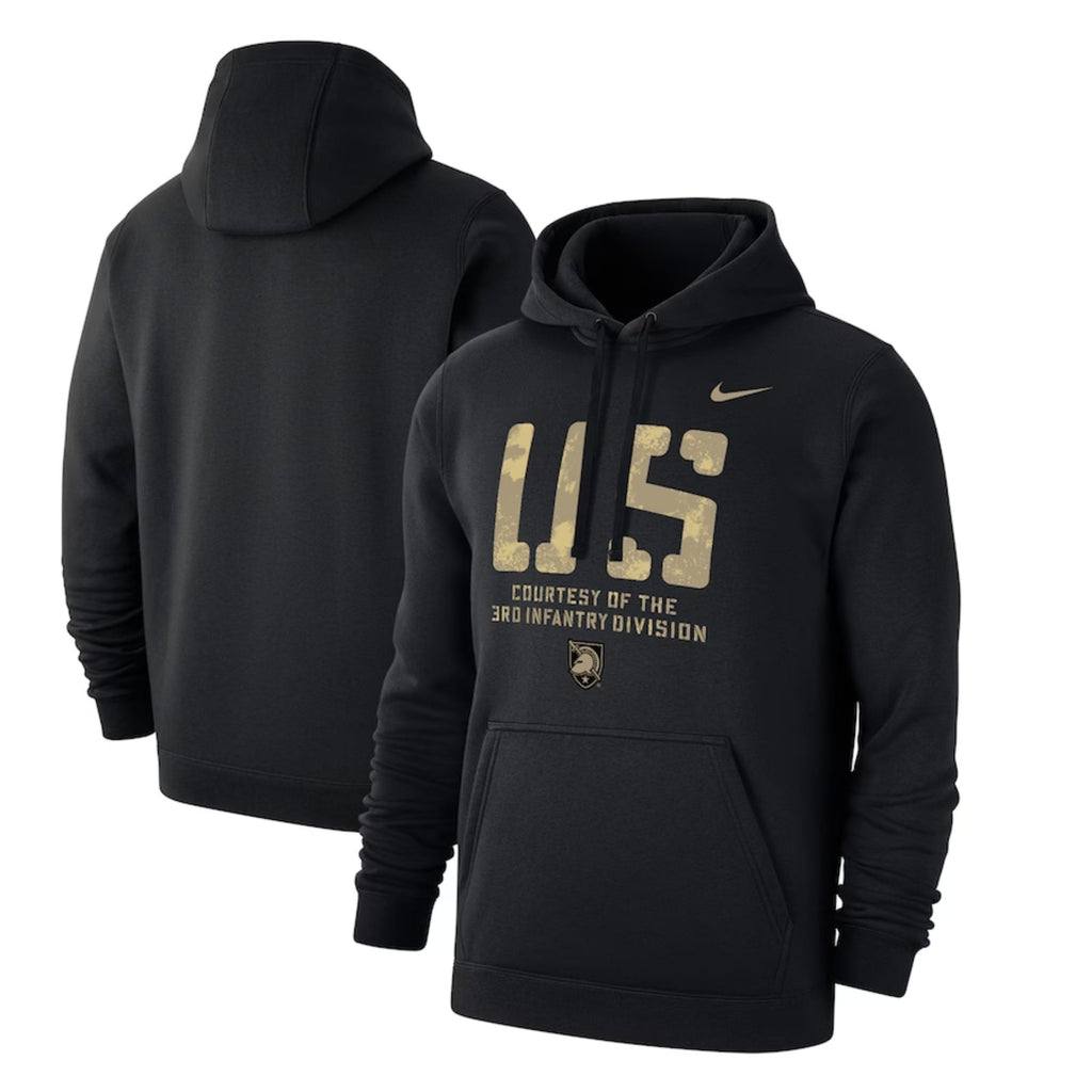 Army Nike 2023 Rivalry US Courtesy Of The 3rd Infantry Division Club Fleece Hood (Black)