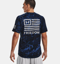 Load image into Gallery viewer, Under Armour Freedom Tech SS Camo T-Shirt (Navy)